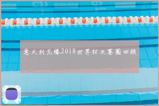 意大利无缘2018世界杯决赛圈回顾