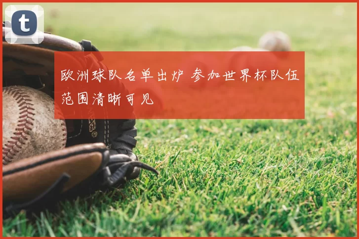 欧洲球队名单出炉 参加世界杯队伍范围清晰可见
