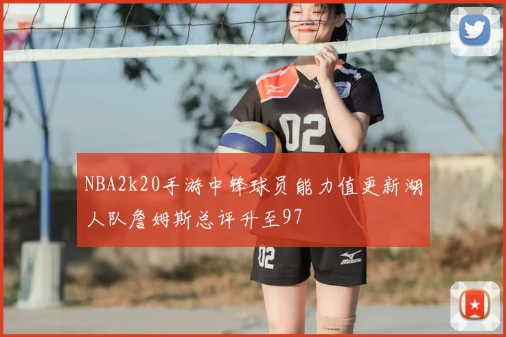 NBA2k20手游中锋球员能力值更新湖人队詹姆斯总评升至97